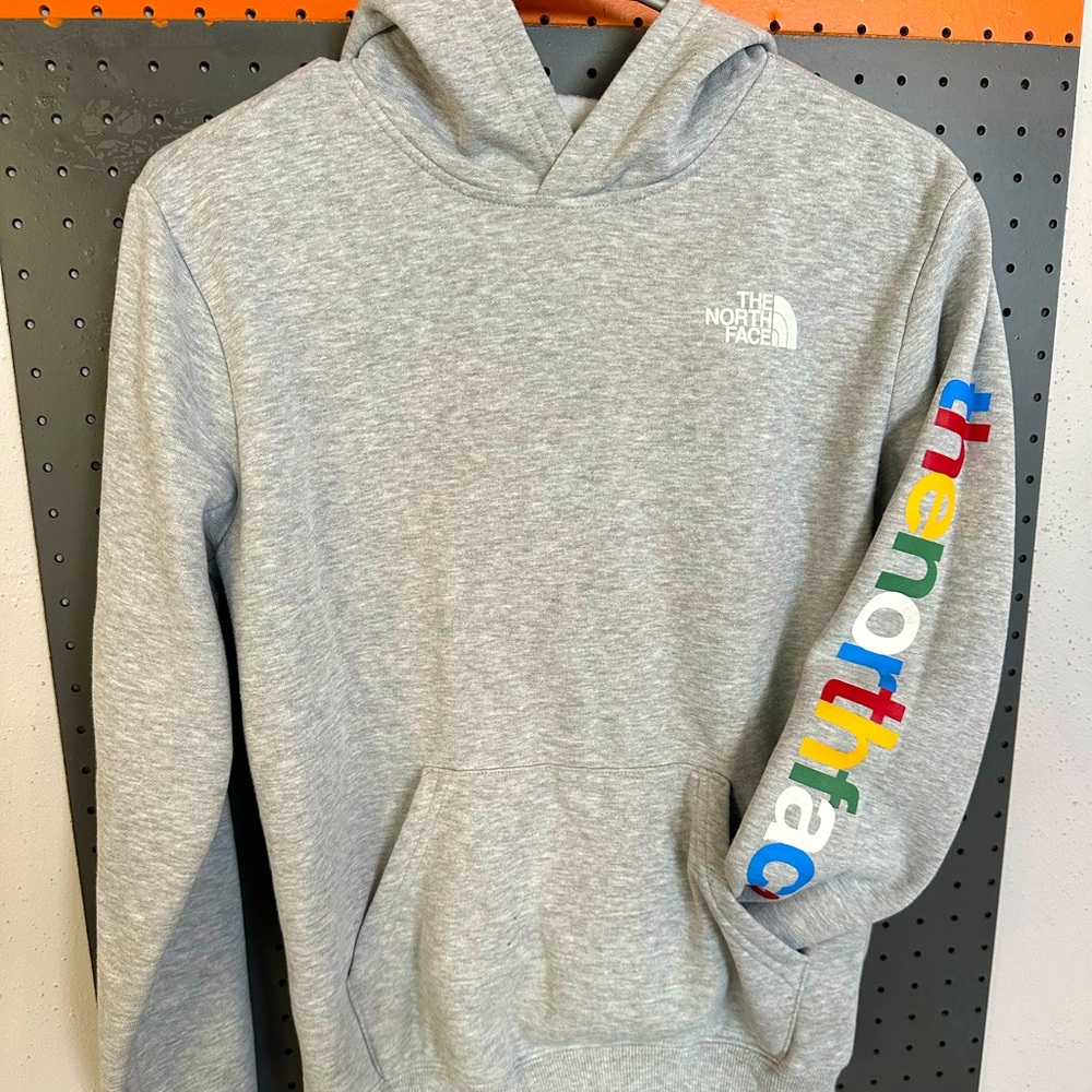 The North Face color blocked hoodie